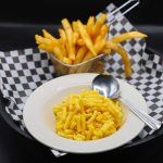 Macaroni and Cheese with Fries 