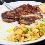 T-Bone Steak* and Eggs*